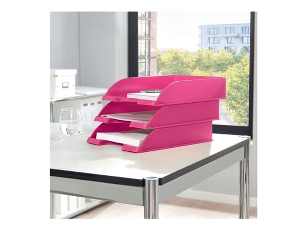 Kirjelokerikko Leitz Plus WOW Standard Pink - (5 kpl)