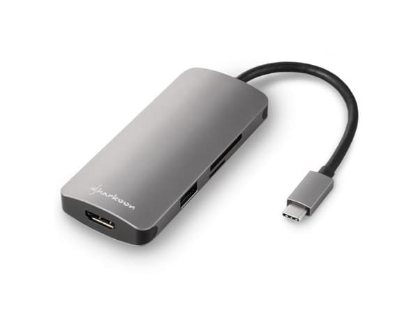 Sharkoon - Dockningsstation - USB-C - HDMI