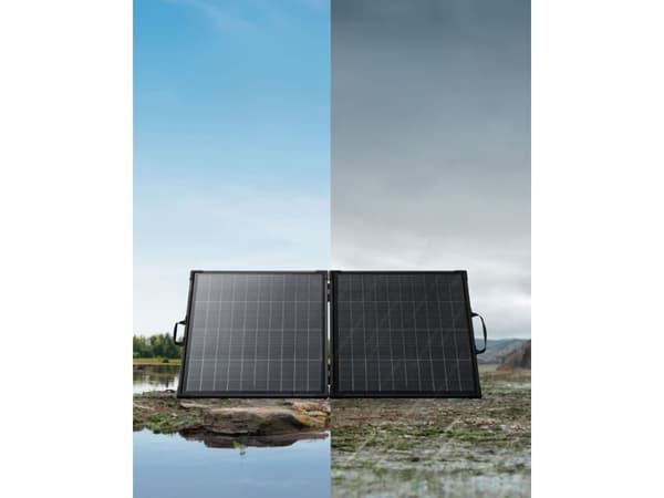 Anker SOLIX PS200 - Solpanel - dual, portable - 200 watt - svart