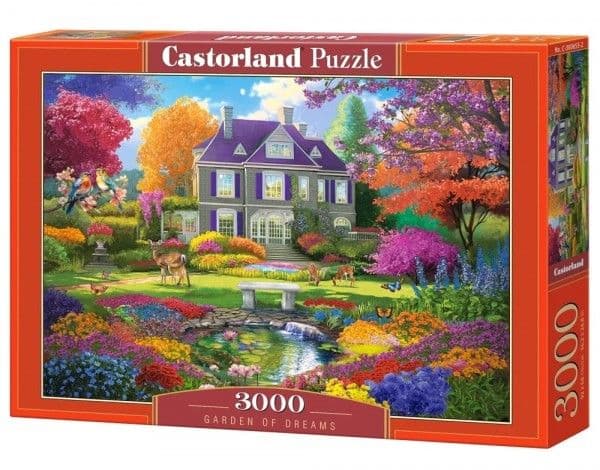 Castorland pussel 3000 element "Drömmarnas trädgård"