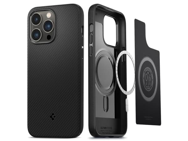 Spigen ACS04989, Suojus, Apple, iPhone 14 Pro, 15,5 cm (6.1"), Musta