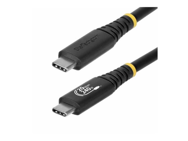 StarTech.com - USB-kabel - USB-C (hane) till USB-C (hane) - USB4 / Thunderbolt 3 / Thunderbolt 4 / DisplayPort 1.4 - 2 m - 4K120Hz stöd, robust, ut...
