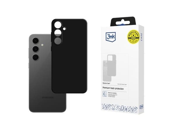3MK Silicone Case Sam S24 FE S721 black/black