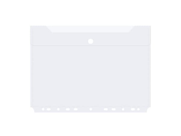 Kuvertmappe A4 Hullet Transparent - (10 stk.)