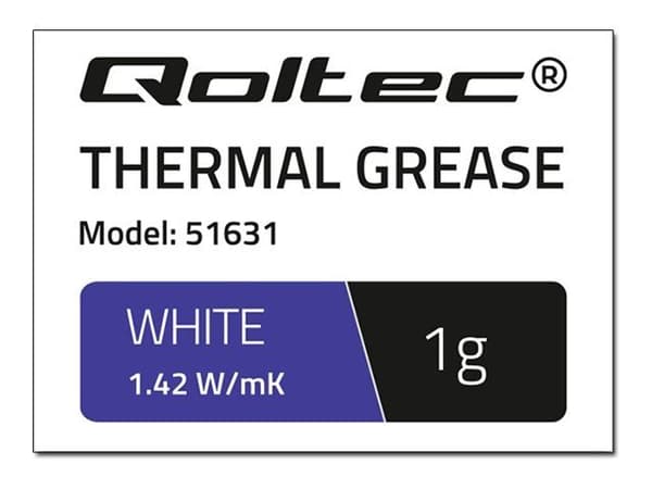 Qoltec 51631 - Lämpöliima - valkoinen