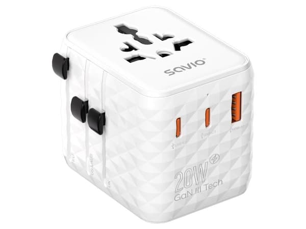 Savio AK-82, USB Type-C, HDMI, USB Type-C, MicroSDHC, MicroSDXC, SD, SDHC, SDXC, 5000 Mbit/s, 30 Hz, 3840 x 2160