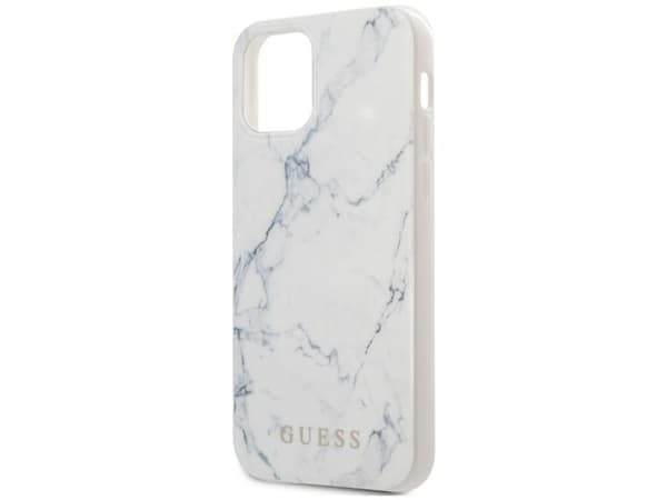 Guess Marble-skal för iPhone 12 mini 5,4" - vit