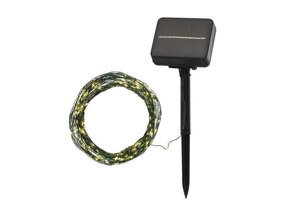 Sirius solcellsslinga Knirke, 120 LED, grön, 11,9 meter