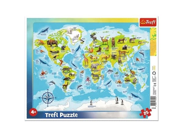 Trefl 31340, 25 styck, Djur, 4 År