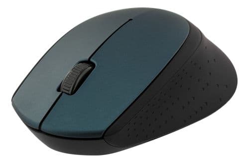 DELTACO MS-461 - Mus - optisk - 2 knapper - trådløs - USB trådløs mottaker - svart/grå