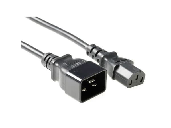 ACT AK5026 2m C13-Coupler C20-Coupler musta virtajohto (AK5026)