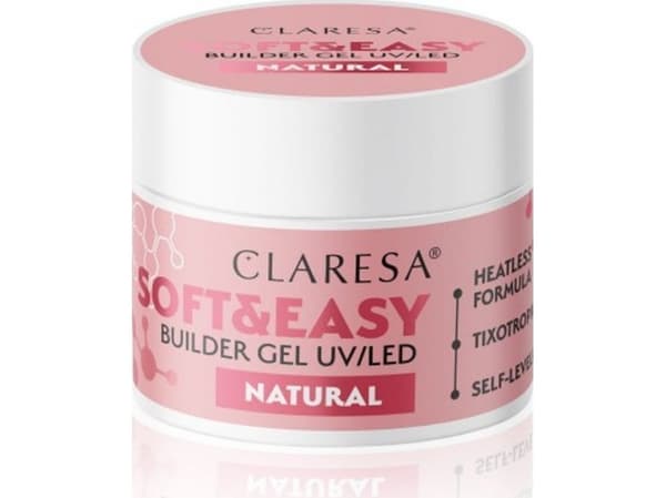 CLARESA Soft&Easy nail builder gel - Natural 12 g