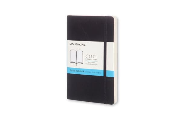 Moleskine Classic Notebook Pocket, prikket, soft cover sort