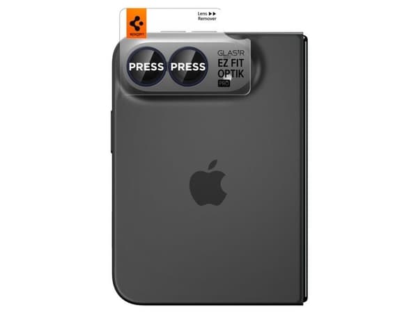 Spigen Optik Pro EZ Fit, Apple, iPhone Duo, Reptålig, Dammresistent, Transparent, 2 styck