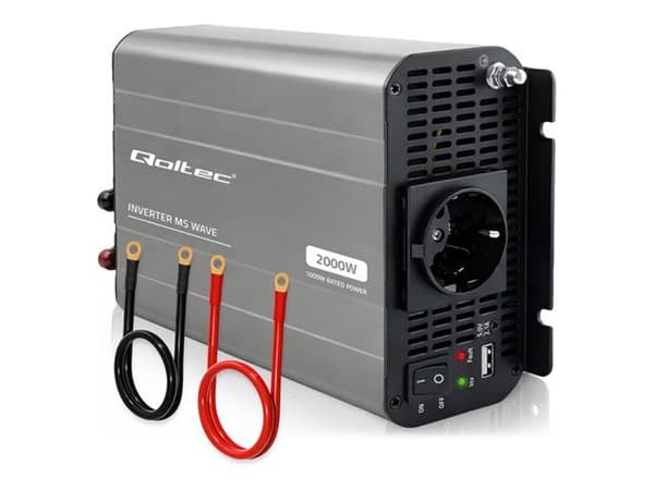 Qoltec Qoltec MS Wave 12V na 230V 1000/2000W USB