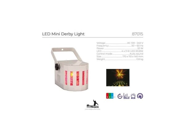 LED mini derby lys