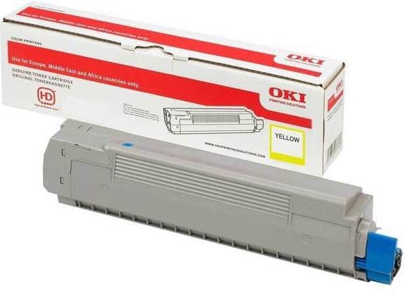 OKI - Gul - original - tonerpatron - for OKI MC563dn, MC563dnw; C542dn