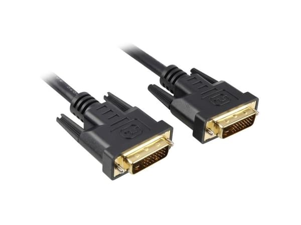 Sharkoon - DVI-kaapeli - dobbeltlink - DVI-D (han) til DVI-D (han) - 2 m