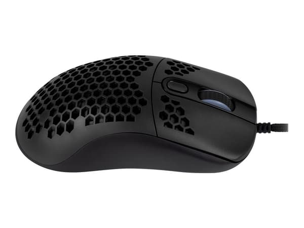 Arozzi Favo - Mus - optisk - 7 knapper - kablet - USB - Sort