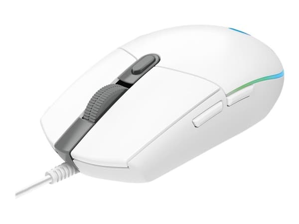 Logitech Gaming Mouse G102 LIGHTSYNC - Mus - høyrehendt - optisk - 6 knapper - kablet - USB - hvit
