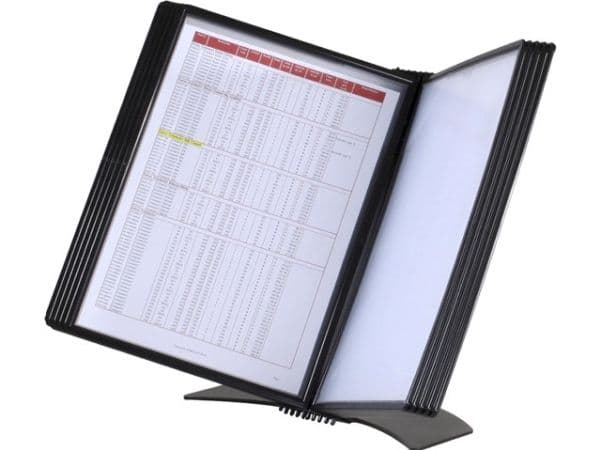 Registersystem, BNT A4 Easymount t/20 lommer bord, sort