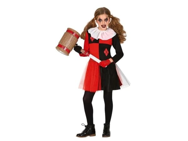 Harlequin pige kostume