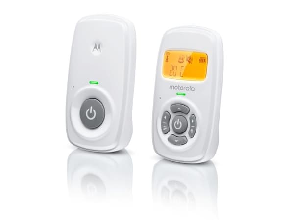 Motorola AM24, DECT-babytelefon, 300 m, Hvit, Rav, Batteri
