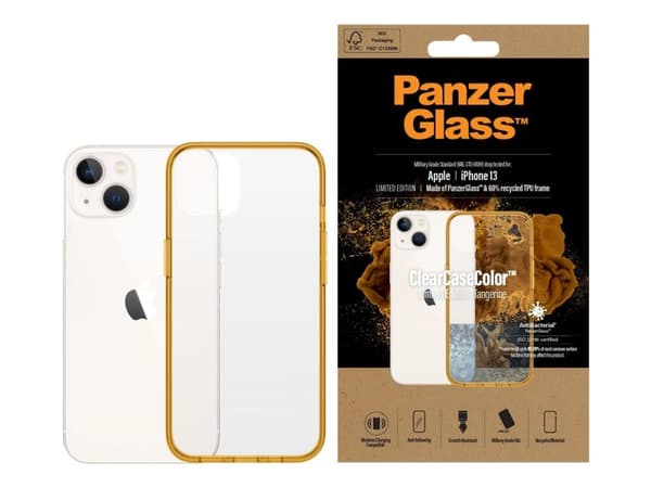 PanzerGlass 0333, Suojus, Apple, Apple - iPhone 13, Oranssi