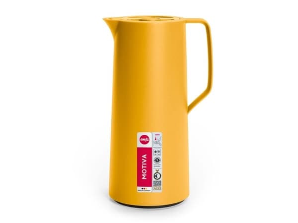 Termoskannu EMSA Motiva, Quick Press, sinapinkeltainen, 1 l.