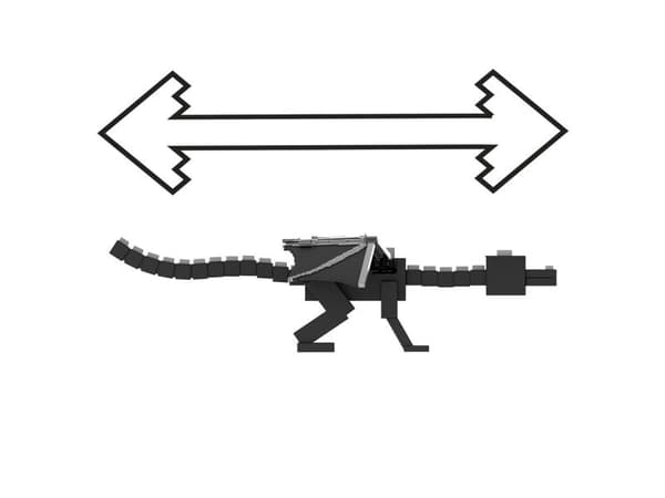 Minecraft drakefigur Endu attack dragon breath
