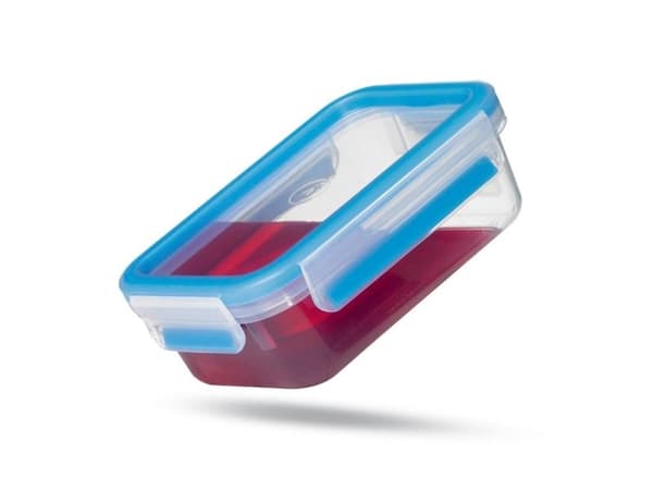 EMSA 508558, Låda, Rektangulär, 1 l, Blå, Transparent, Polypropylen (PP), Termoplastisk elastomer (TPE), Tyskland