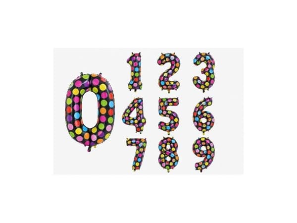 Prickiga sifferballonger, 86 cm