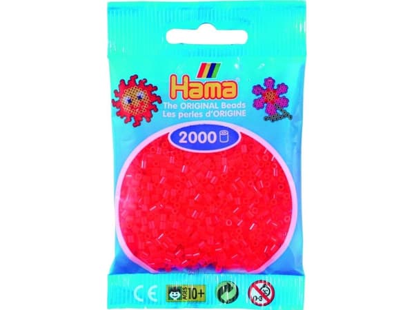 Hama minihelmet neonpunaiset
