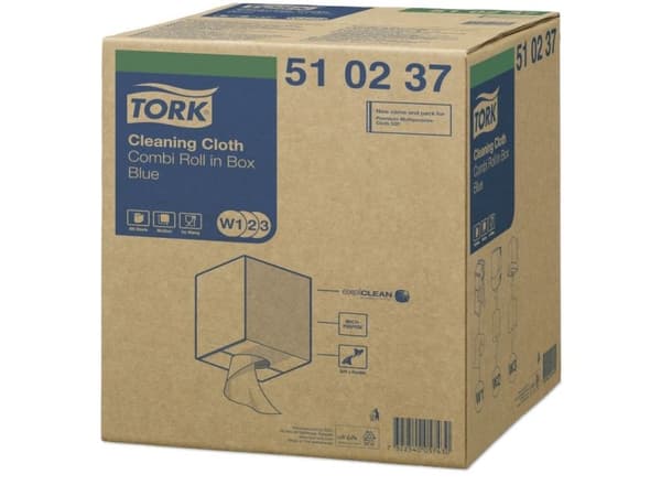 Tork 510237, papper, Blå, 320 mm, 152 m, 1 styck, 264 mm