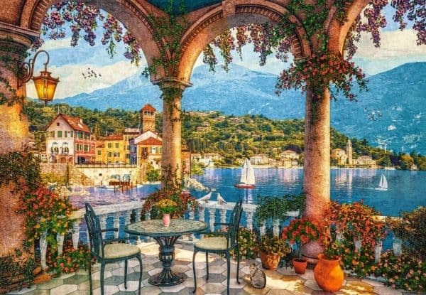 Puslespill 1500 brikker Mediterranean Veranda