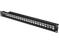 DIGITUS DN-91411 - Patch-panel - svart - 1U - 19" - 24 portar