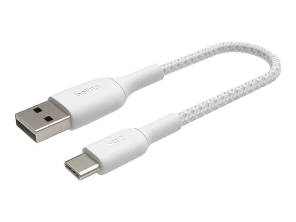 Belkin BoostCharge, 2 m, USB A, USB C, Valkoinen