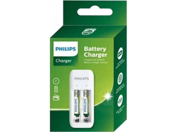 Philips Įkroviklis for batterier + 2xAA 700mAh, USB-kabel