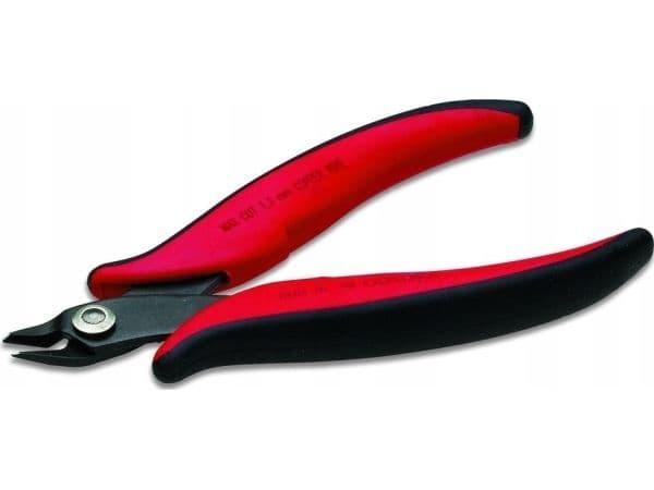 Cimco 10 1040, Diagonal tang, Plast, Sort, Rød, 132 mm