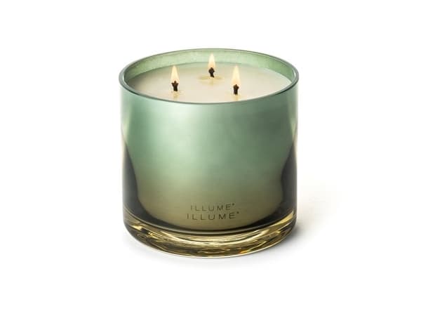 ILLUME Hinoki Sage statement glas doftljus, grön