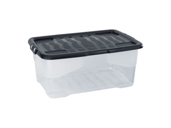 Förvaringslåda, Strata, klar, 42 L