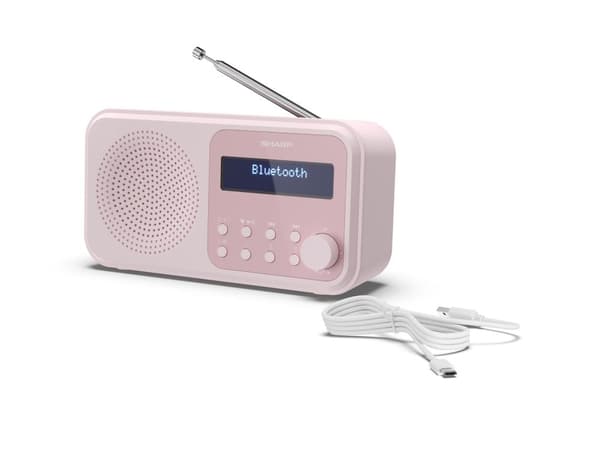 Sharp Tokyo DR-P420 - kannettava DAB-radio - kukkivan vaaleanpunainen
