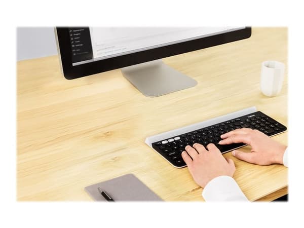 Logitech K780 Multi-Device - Tastatur - Bluetooth - Pan nordisk - Sort/hvid