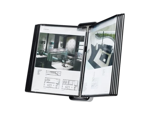 Tarifold Væg Display VEO A4 10 Lommer Sort