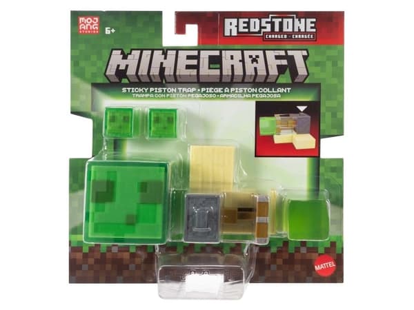 Minecraft Redstone Charged Sticky Piston Trap, 6 år, Grønn, Plast