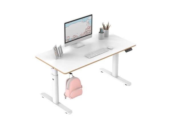 Ultradesk Pulsar, Rett, Rektangulær form, MDF, Stål, Spilling, Hvit