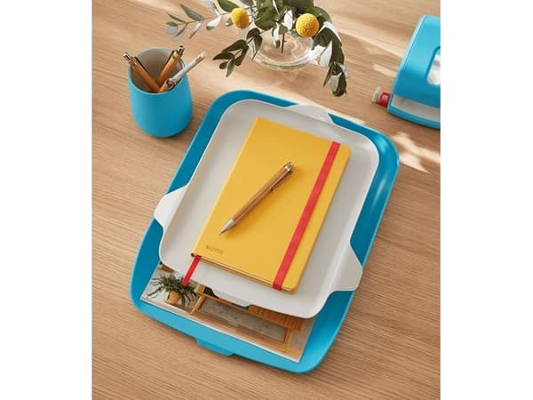 Brevbakke Leitz Cosy blå inkl. organizer - (4 sæt)