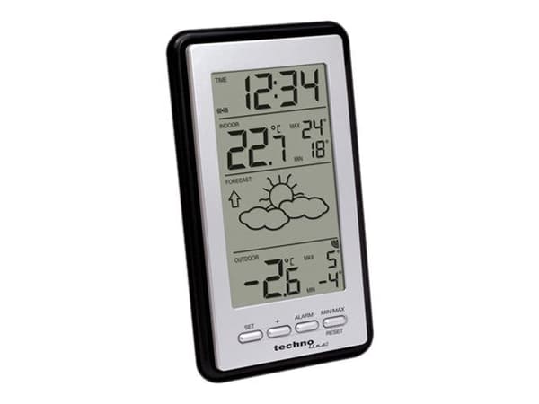 Techno Line WS 9130-IT - Väderstation - svart, silver