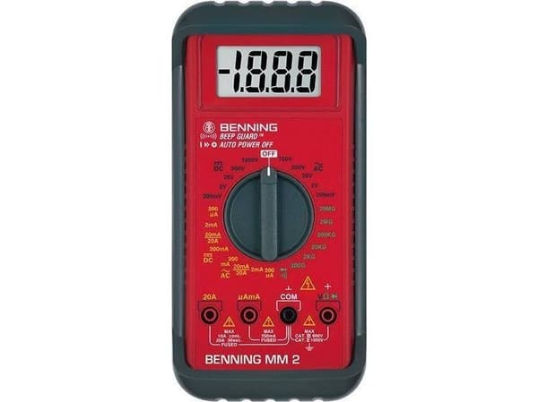 Benning BENNING MM 2 multimeter, digitalt med tilbehør