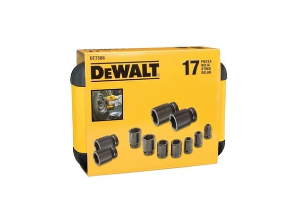 DeWALT - Slagsocketsats - 17 delar